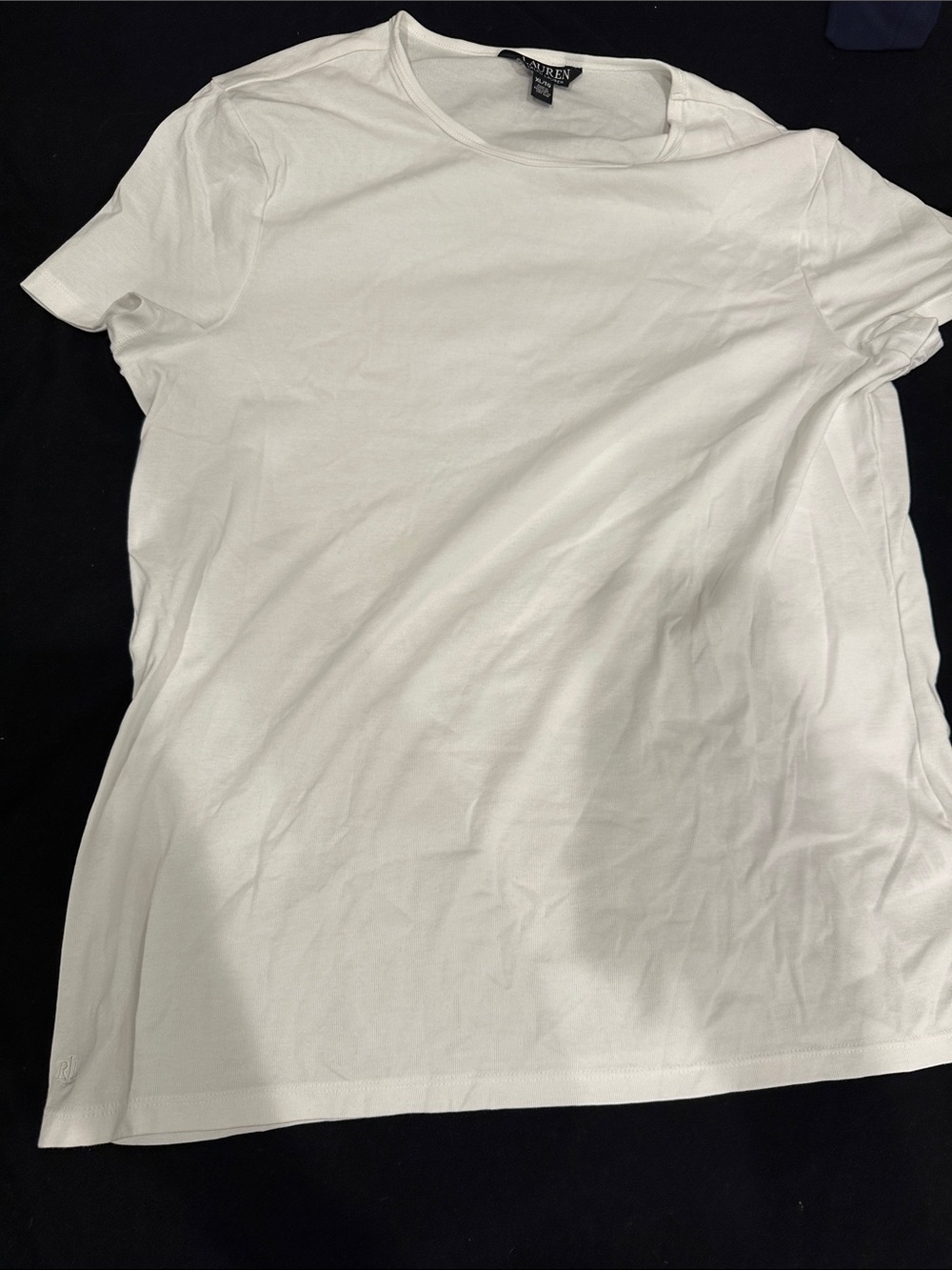 Ralph Lauren Ladies White Short Sleeve Crew Tee